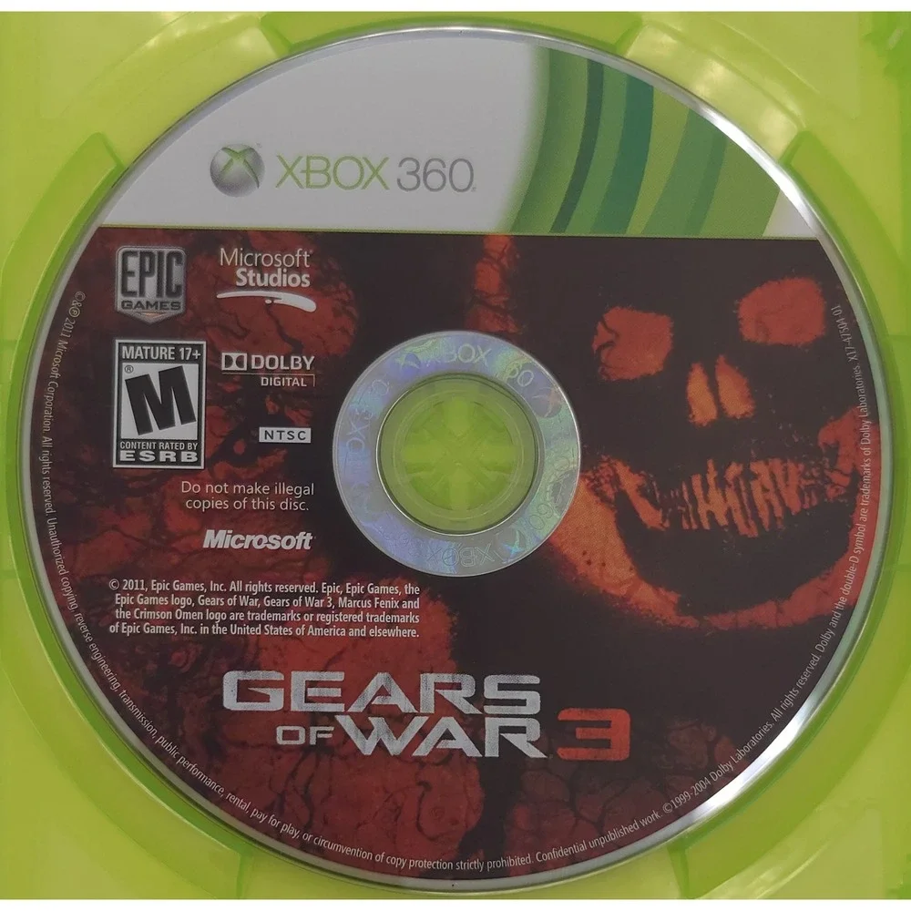Gears of War 3 - Xbox 360 - Microsoft - CIB - with Manual and Stickers - TESTED